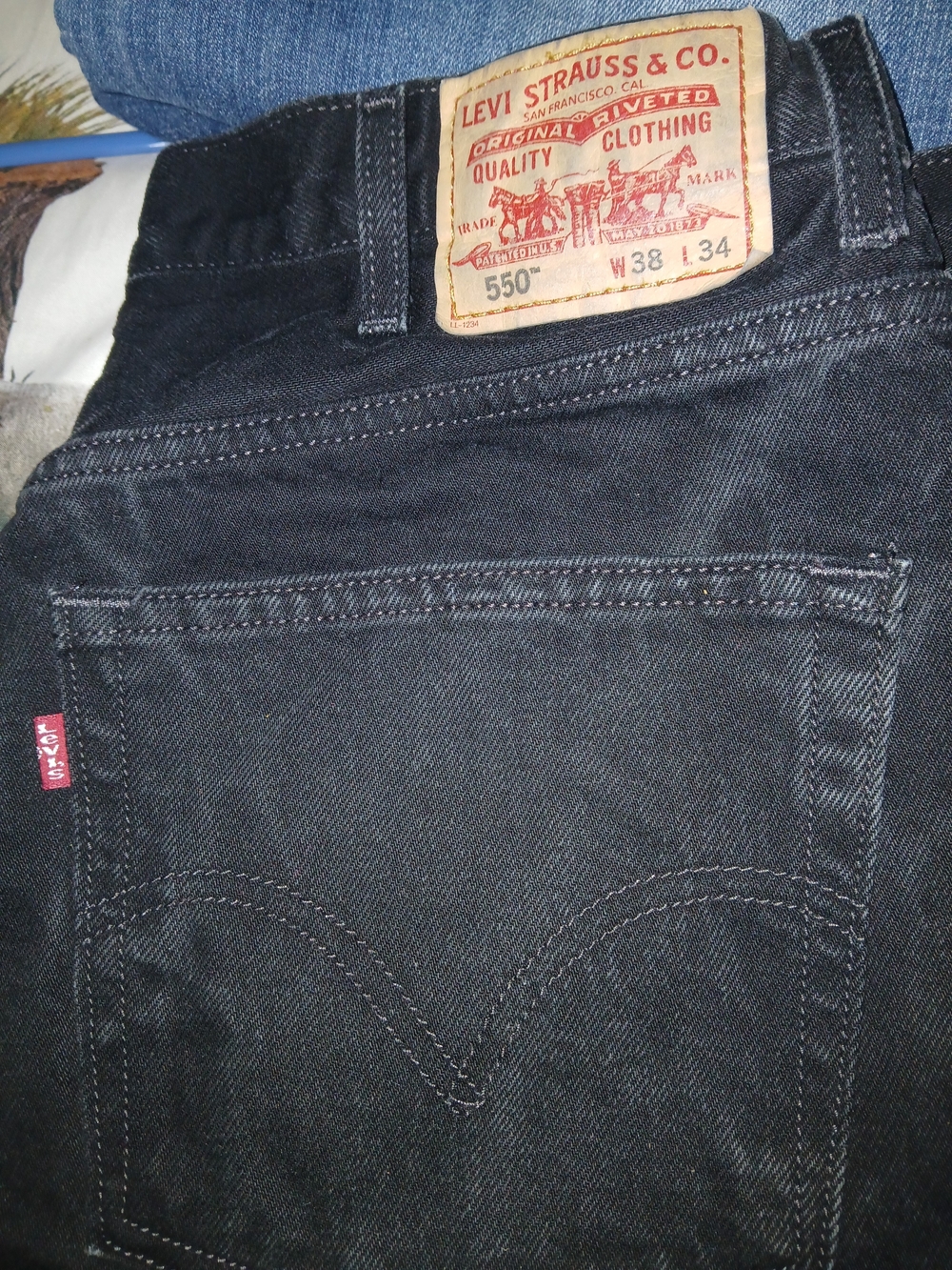 Levi's 550 Men's Black   Jeans